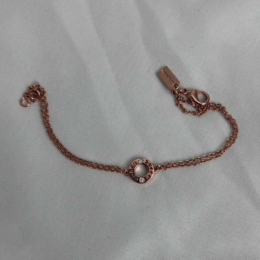 Coach Rose Gold Logo Bracelet - Picture 2 of 4